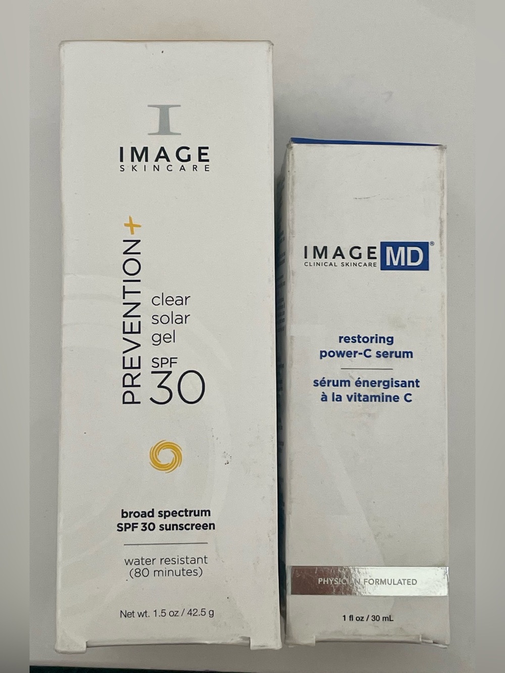 Image Skincare Prevention+ Clear Solar Gel SPF30 & Image MD Power-C Serum Bundle